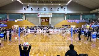 【Vリーグ女子】久光製薬サーブ練習(新鍋､石井､長岡)