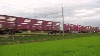 日本海縦貫線を走る貨物列車：1087レ（2013.07.06）