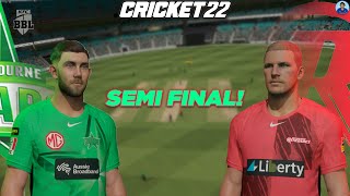 13 Off Last 2 Overs! 😨 - Semi Final 😬 - Melbourne Stars vs Melbourne Renegades - Cricket 22 BBL