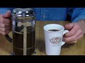 french press coffee brewing