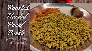 How to make roasted hurda/ ponkh at home | Tender sorghum/jowar | हुरडा किंवा पोंख