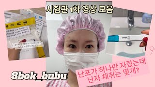 시험관 1차vlog | 난포가 하나만 자랐다구요? 난자채취는 몇개? 😮 | 난임병원 첫방문 | 검사부터 주사 맞는 방법 | 가임력 검사비 지원 안내