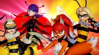 [Miraculous Ladybug] BEAST Mode transformations (Marinette Chloe Alya Zoe)