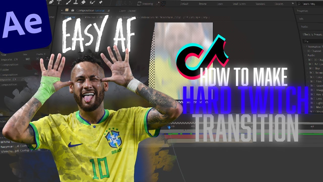 Hard Twitch Transition After Effects Tutorial Quick And Easy A