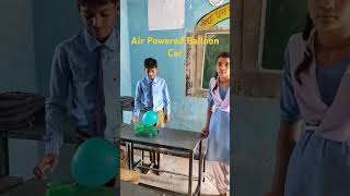 Air powered Balloon car science project #shorts #science #ytshorts