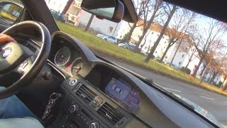 BMW M3 E92 - Drive in the City - FAST RIDE Acceleration SOUND Onboard - V8 3er Coupe