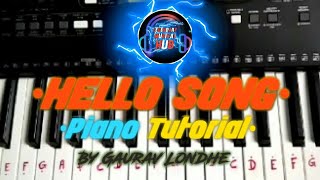 'HELLO' Song from TAQDEER | PIANO tutorial | Song+tutorial | Musical Hub | Gaurav Londhe|