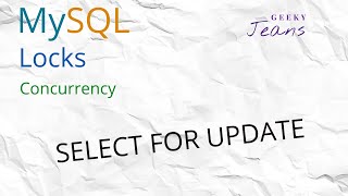 Select for Update #mysql #mysqltutorial #databases