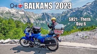 A beautiful day in Albania on the SH21 road to Theth - Day 6  - TransALP 650