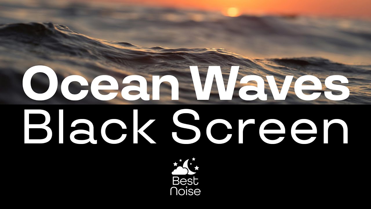 Ocean Waves Black Screen 8 Hours Continuous Youtube