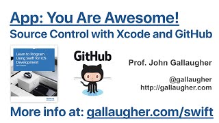 Ch. 2.2 - Source Control in Xcode with GitHub Swift Book v4