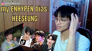 a gay reacts to ENHYPEN HEESEUNG TIKTOKS and MOMENTS