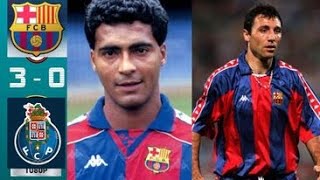 Barca 3 x 0 Porto (Romario, Stoichkov, Ronal Koeman)  ●UCL 1993/1994 Extended Goals \u0026 Highlights