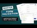 Stylish HTML Form with CSS 🎨 | JavaScript Form Validation Part 2 💻 | Modern Web Dev