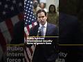 Rubio: Gaza security force must include nations Israel ‘comfortable with’ | AJ #shorts