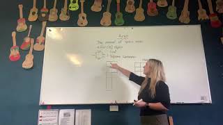 Measuring area in square centimetres and square metres