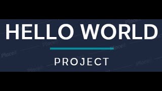 Python Part 3 - Hello World