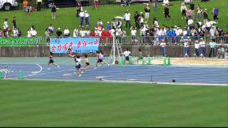 2011中学通信陸上( 兵庫)_1年女子100m準決勝2組