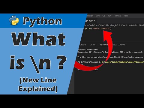 What is the new line command?