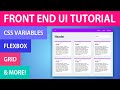 Complete Website in HTML & CSS | Responsive CSS Grid, Flexbox & CSS Variables | Sketch to Code