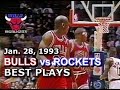 January 28 1993 Bulls vs Rockets highlights