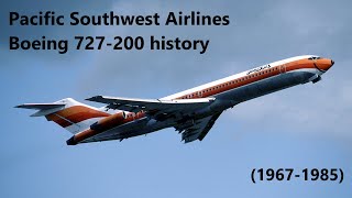 Pacific Southwest Airlines Boeing 727-200 history (1967-1985)