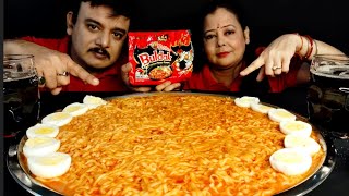 12 PACK 2X SPICY🔥🌶NUCLEAR FIRE NOODLES CHALLENGE! SPICY KOREAN NOODLES CHALLENGE