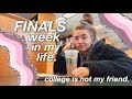 COLLEGE FINALS WEEK VLOG. (prepare for the tears)