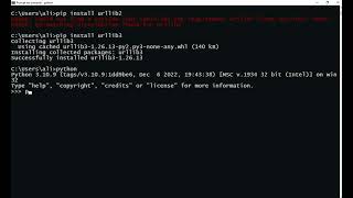 urllib3 install with pip