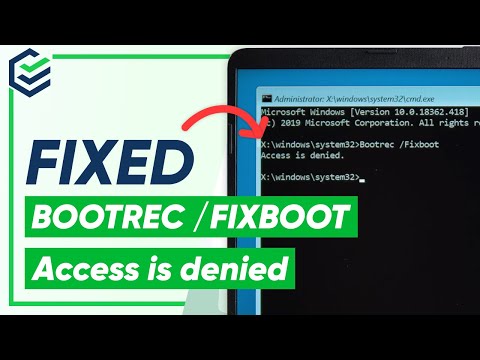 [3 способа] Как исправить отказ в доступе к Bootrec/Fixboot Windows 10/11 — PassFab FixUWin — 2023