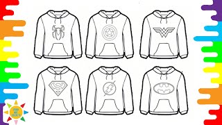 Sweatshirts With Superheroes Coloring | Superhero Coloring | Lensko - Cetus [NCS Release]