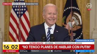 Joe Biden aclara que las fuerzas de EE.UU. "no están y no estarán" en el conflicto | 24 Horas TVN