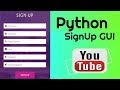 Python Tkinter GUI Programmming -- Create Registration Window Form Using Tkinter