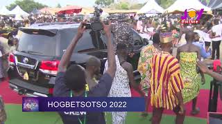 Watch the majestic entry of Asantehene at the Hogbetsotso Za