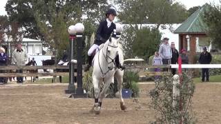 Clara Cargile \u0026 White Indian at Texas Rose Horse Park Fall Horse Trials 2013