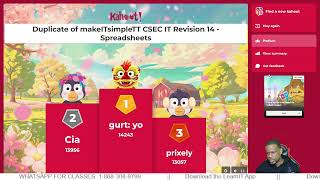 CSEC IT Kahoot! Revision: Spreadsheets
