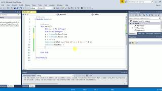 Visual Basic .net Tutorial 18 : Basic Console Program | How to Input / Output