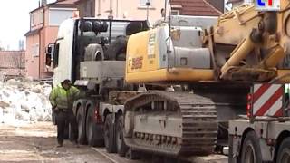 **HEAVY HAULAGE** Kobelco E385 Longfront Schwertransport, 20.03.2008.