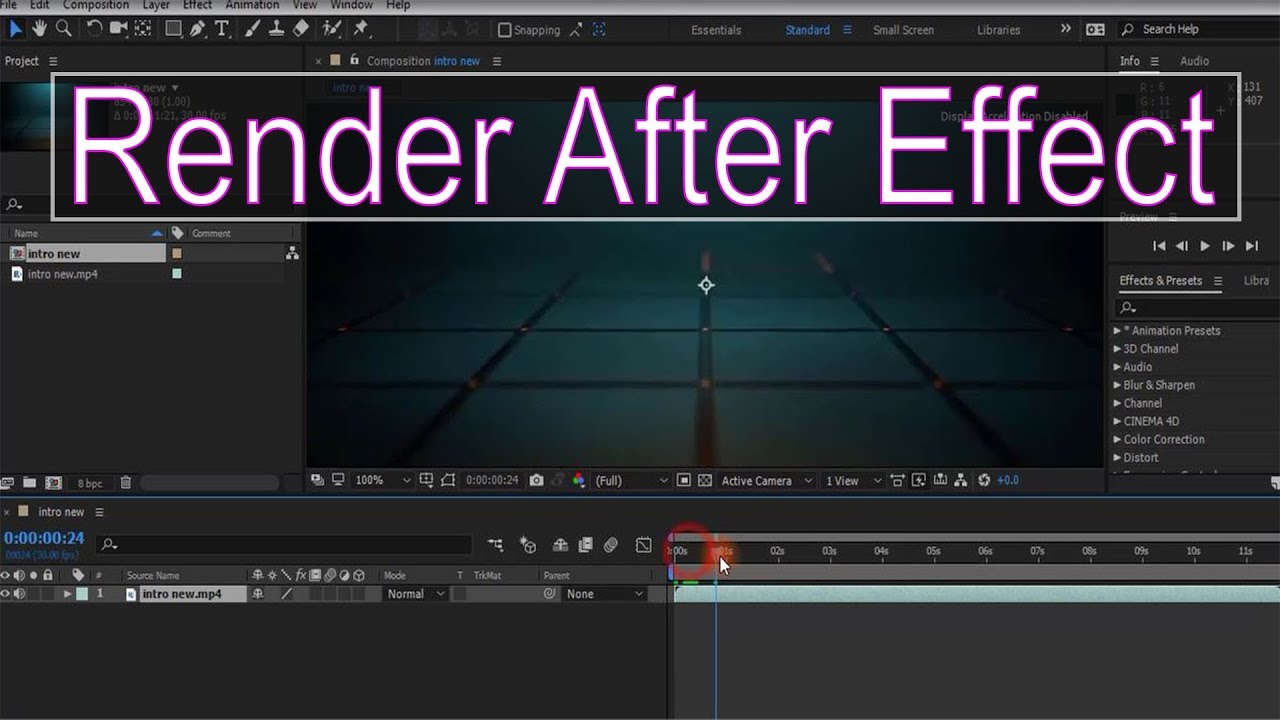 How To Render In After Effects Cc 2018 Best Render Settings Fast
