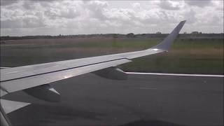 Décollage aéroport Lille-Lesquin Vidéo caméra dans l'avion - Vue environs Lille et au dessus nuages