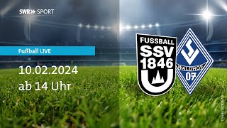 3. Liga: SSV Ulm 1846 Fußball -  SV Waldhof Mannheim (Re-Live) | SWR Sport