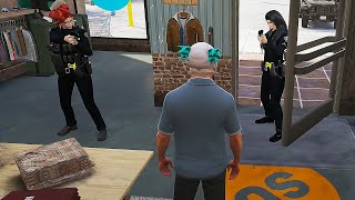 Mr. K Gets Into a Heated Argument After Cops Pull Up on Them at the Clothing Store | Nopixel 4.0