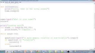 Python Tutorial 9 Simple procedures