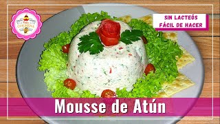 Mousse de Atún, sin lácteos, muy fácil de hacer,  ideal para pasaboca, botana, pasapalo o tapa