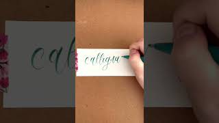 Flourished Calligraphy #shorts #calligraphy #handwriting #satisfying