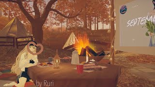 【VRChatワールド紹介】るりさんぽ_in 映えキャン-Autumn camping-