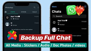 How To Backup Chats From WhatsApp To MBWhatsApp ( Without Drive )