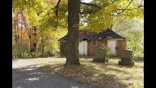 Abandoned Cemetery Building with Vintage Junk #199