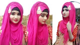 Wedding Criss Cross Hijab Style Step By Step
