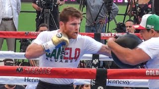 Canelo Alvarez WORKOUT! Trains ANGRY! for KNOCKOUT vs GGG 2